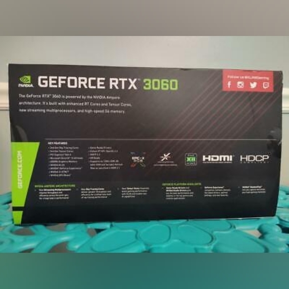 ♠️ PNY GeForce RTX 3060 XLR8 Gaming REVEL EPIC-X RGB Single Fan 12GB GDDR6 Card - Picture 4 of 6